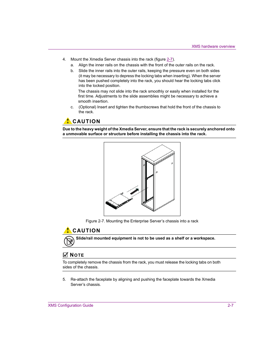 Caution | Grass Valley Xmedia Server Vertigo Suite v.5.0 User Manual | Page 34 / 297