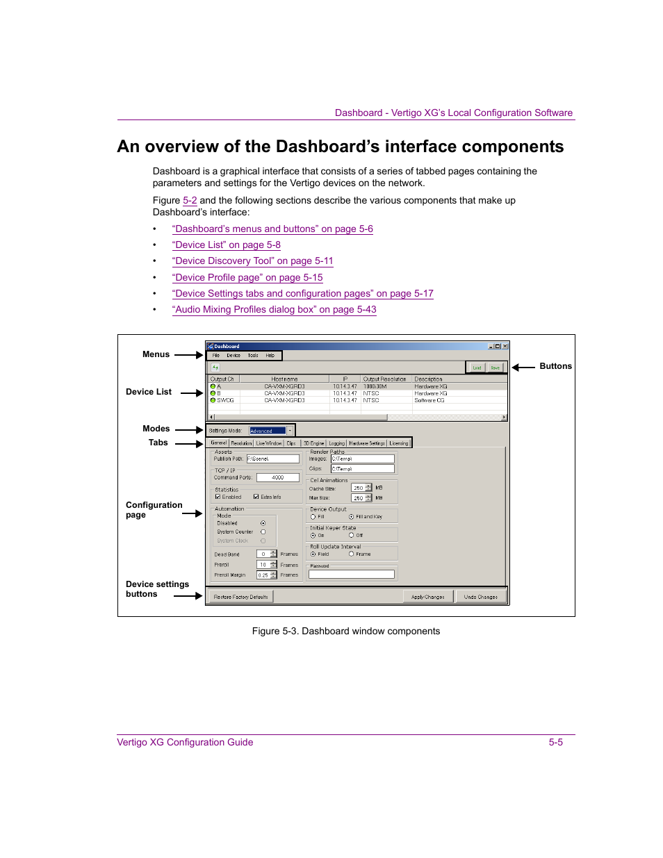Grass Valley XG Vertigo Configuration Guide v.5.0 User Manual | Page 60 / 103