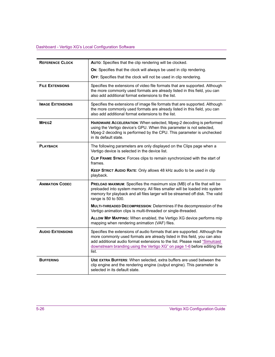 Grass Valley XG Vertigo Configuration Guide v.5.0 User Manual | Page 81 / 103