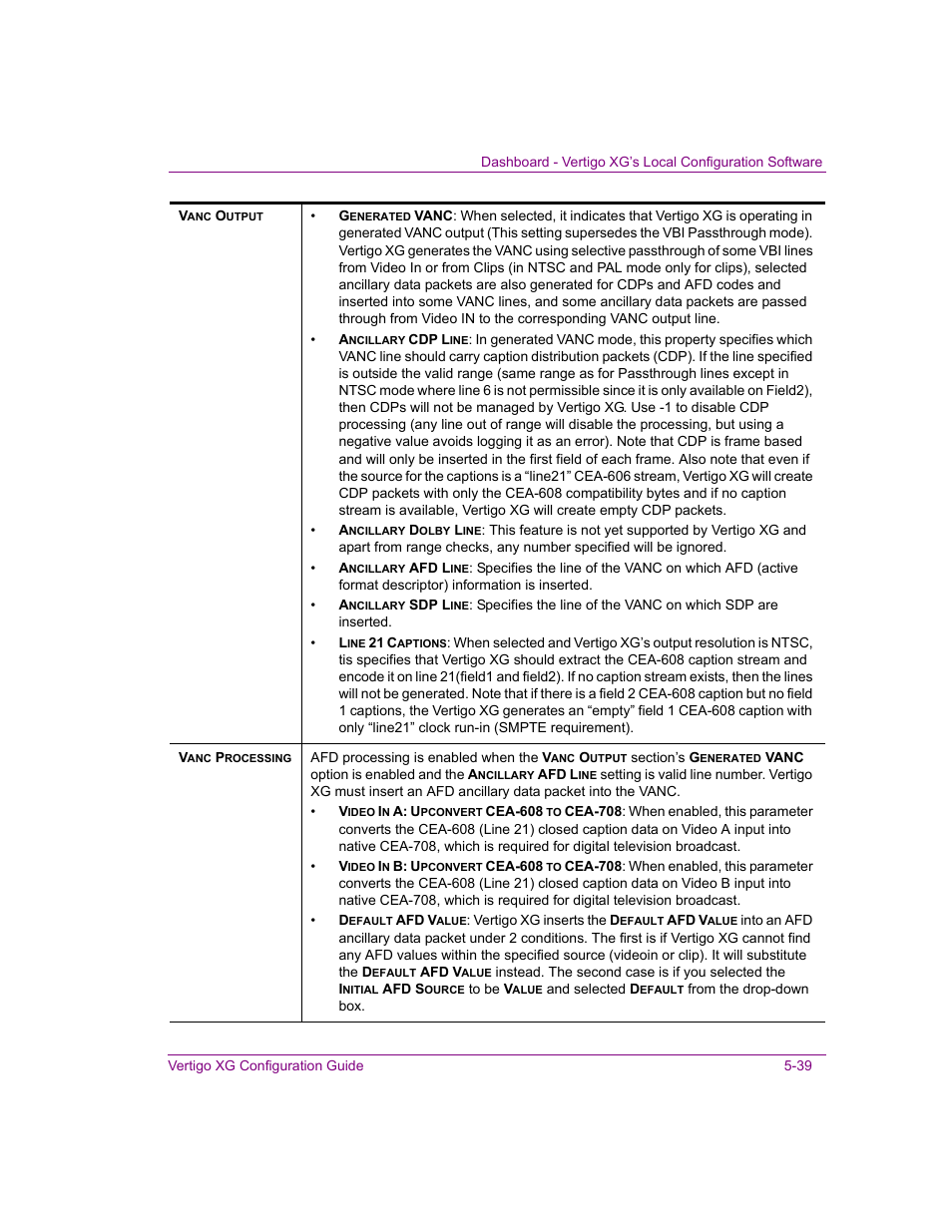Grass Valley XG Vertigo Configuration Guide v.5.0 User Manual | Page 94 / 103