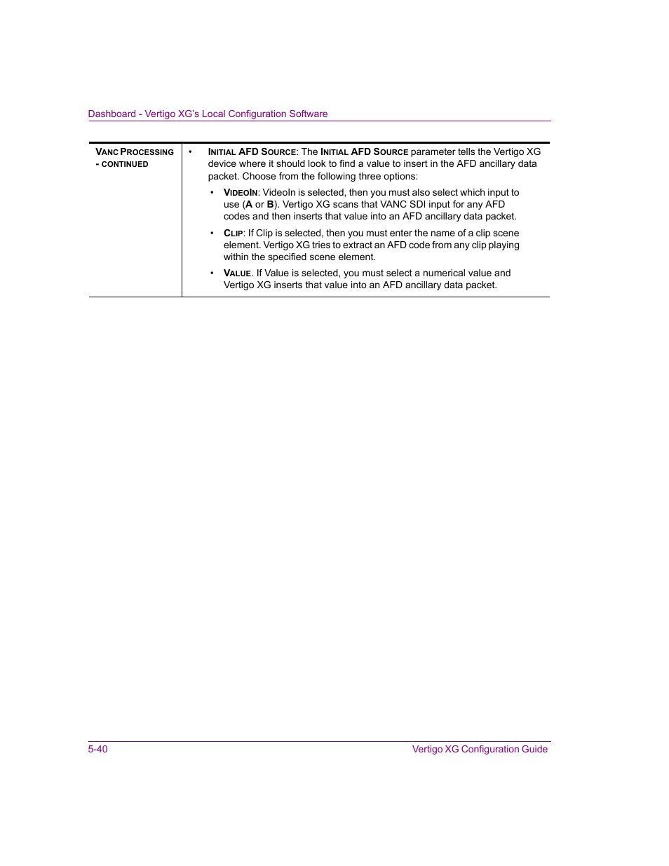 Grass Valley XG Vertigo Configuration Guide v.5.0 User Manual | Page 95 / 103