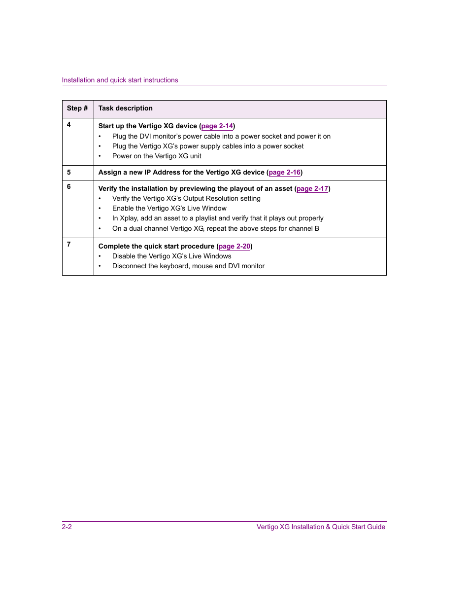 Grass Valley XG Vertigo Quick Start v.5.0 User Manual | Page 27 / 46