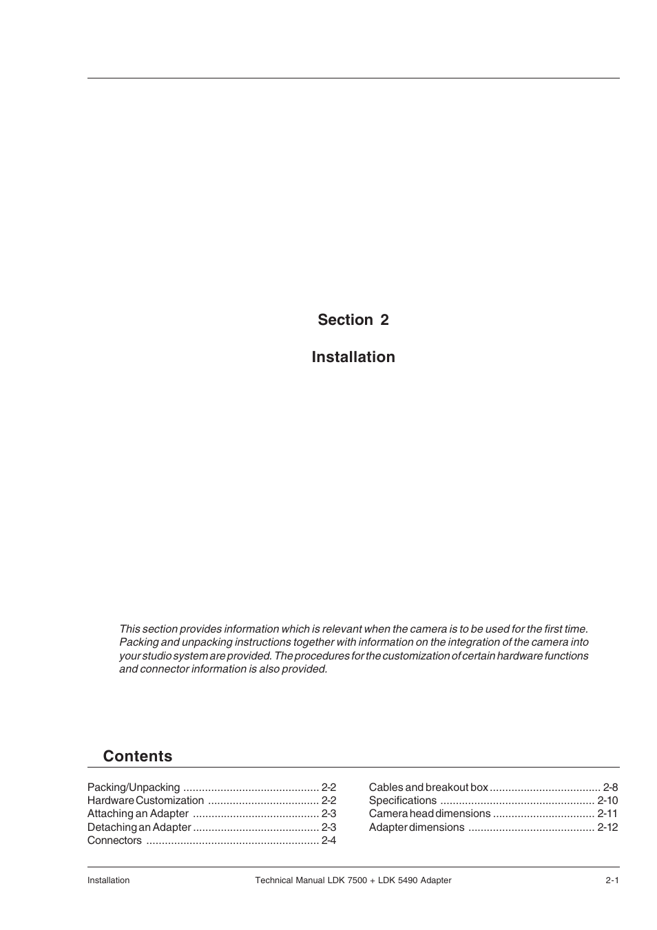 Grass Valley LDK 7500 Technical Manual User Manual | Page 9 / 42