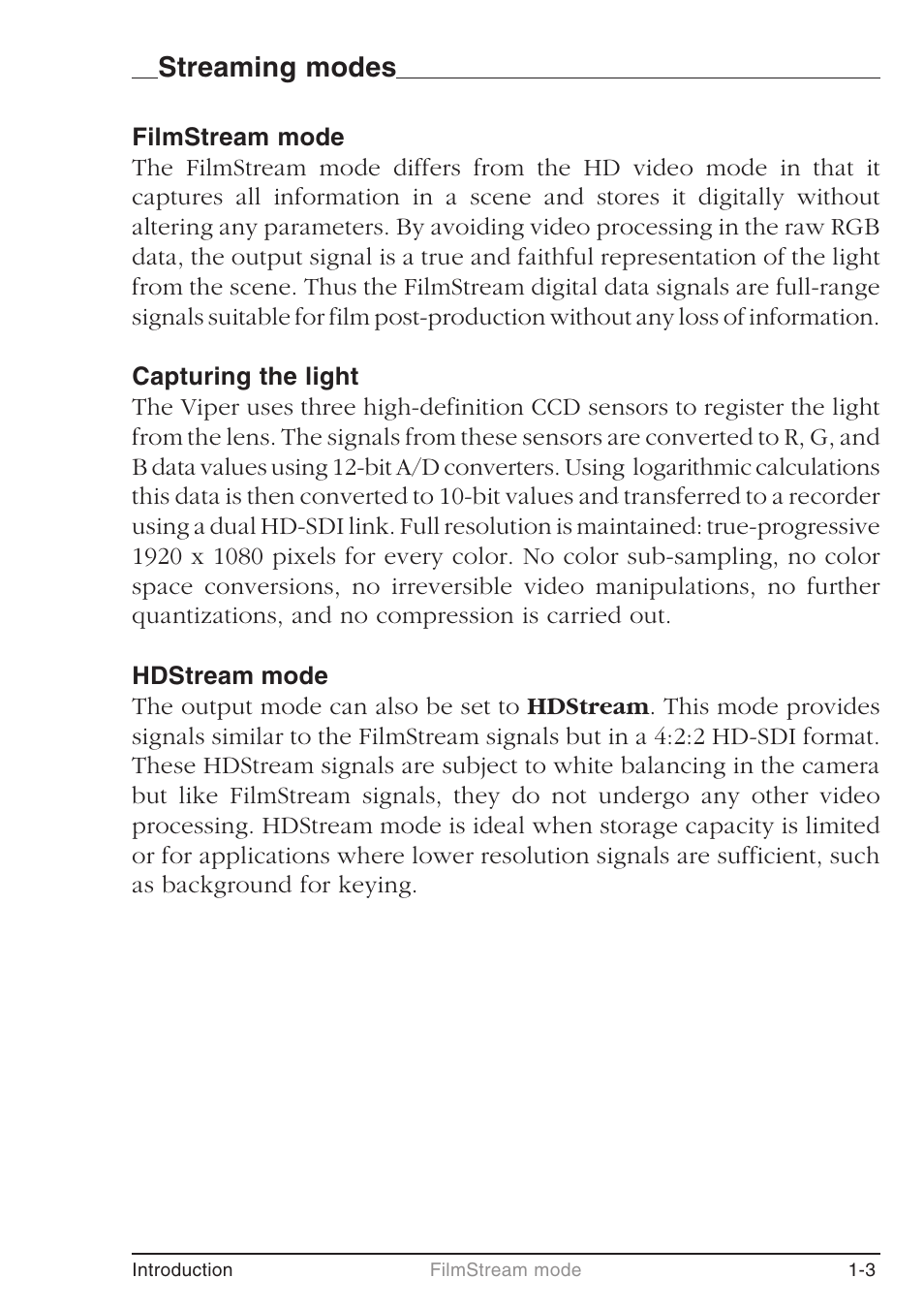 Streaming modes | Grass Valley LDK 7500 User Guide User Manual | Page 11 / 136