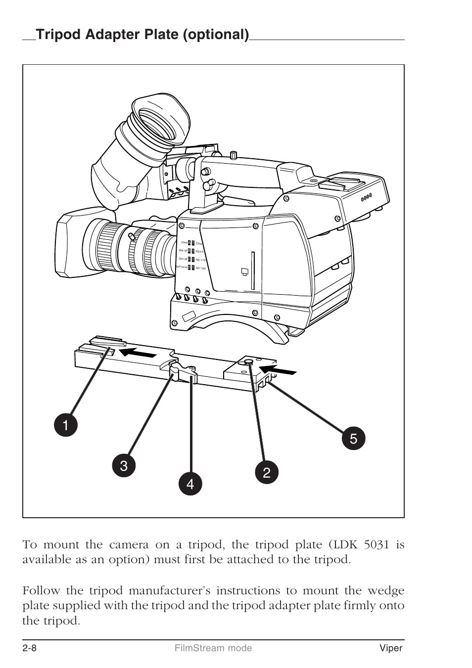 8 filmstream mode viper | Grass Valley LDK 7500 User Guide User Manual | Page 24 / 136