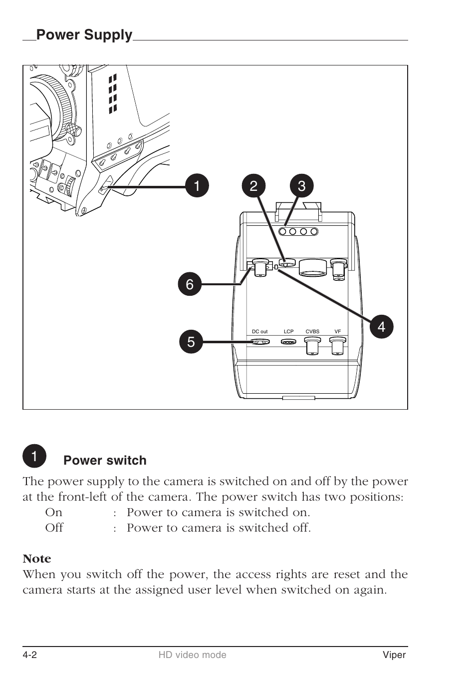 Power supply | Grass Valley LDK 7500 User Guide User Manual | Page 96 / 136