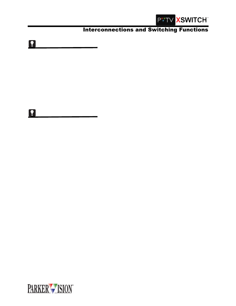 Qwhufrqqhfwlrqv dqg 6zlwfklqj )xqfwlrqv | Grass Valley XSwitch Feb 01 2005 User Manual | Page 17 / 53