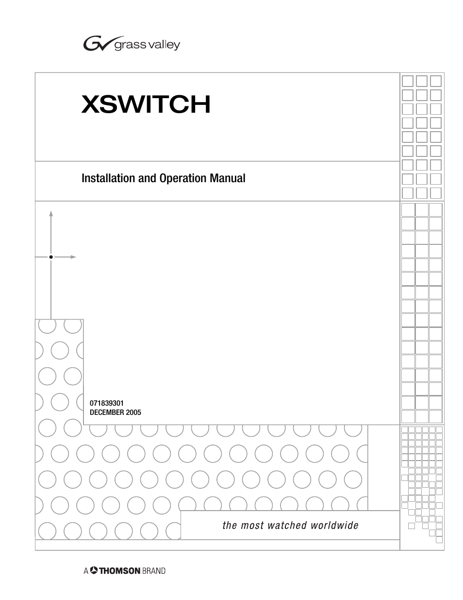 Grass Valley XSwitch Feb 08 2006 User Manual | 52 pages