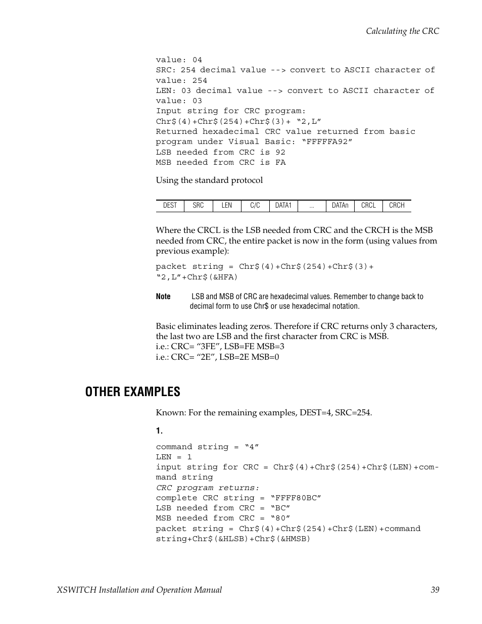 Other examples | Grass Valley XSwitch Feb 08 2006 User Manual | Page 39 / 52