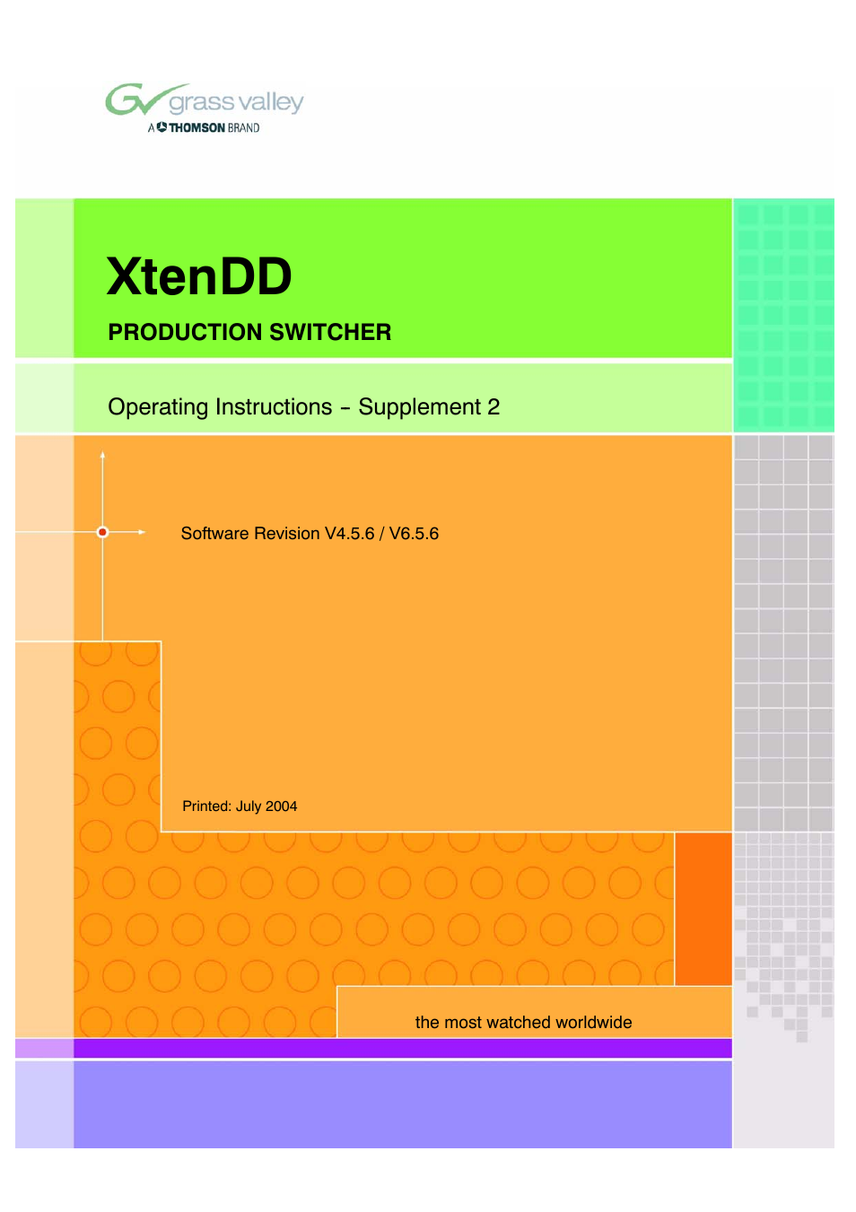 Grass Valley XtenDD v.4.5.6 User Manual | 10 pages