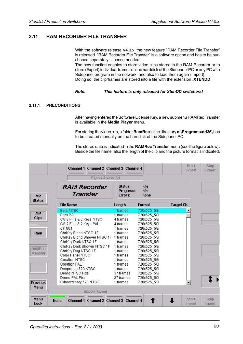 Grass Valley XtenDD v.4.0.x User Manual | Page 27 / 41