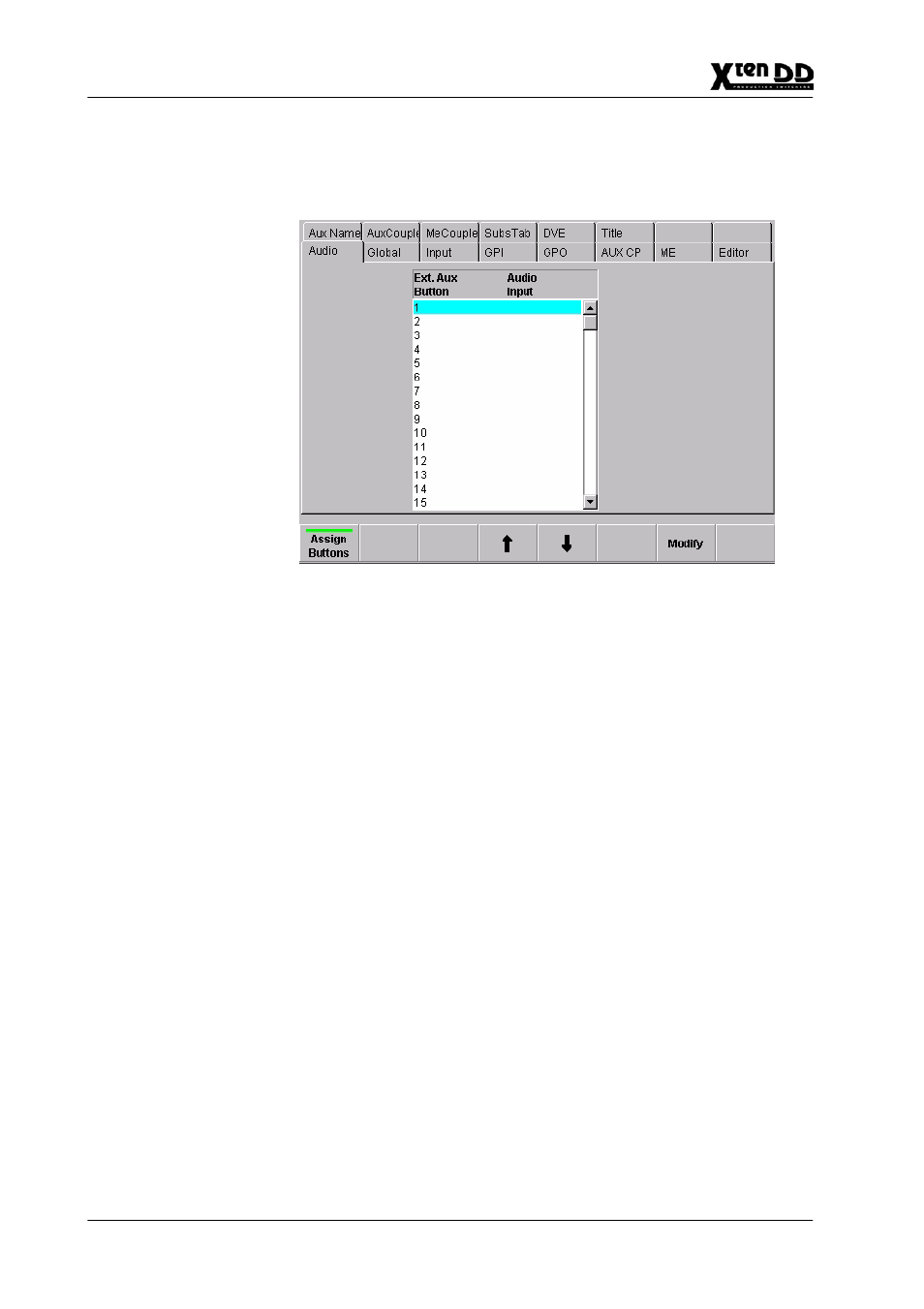 Grass Valley XtenDD v.4.2.4 User Manual | Page 385 / 487