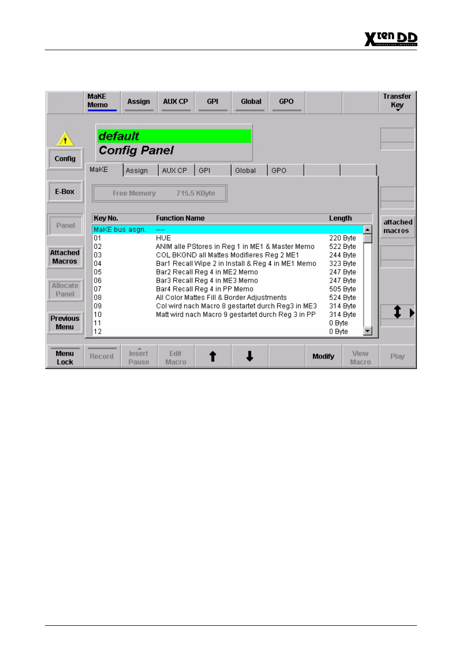 Grass Valley XtenDD v.4.2.4 User Manual | Page 409 / 487