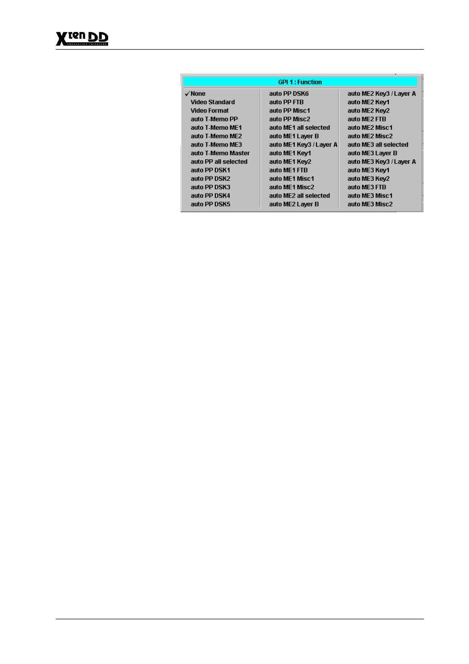 Grass Valley XtenDD v.4.2.4 User Manual | Page 418 / 487