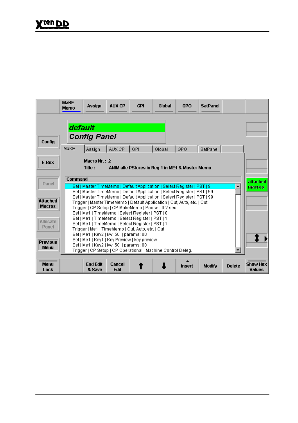 Grass Valley XtenDD v.4.2.4 User Manual | Page 422 / 487