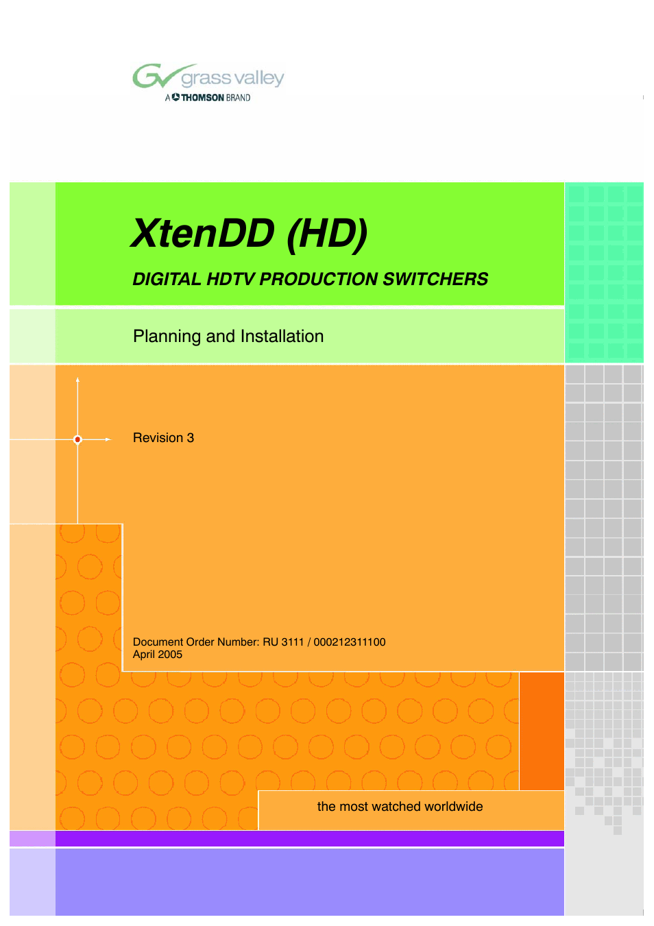 Grass Valley XtenDD DD User Manual | 196 pages