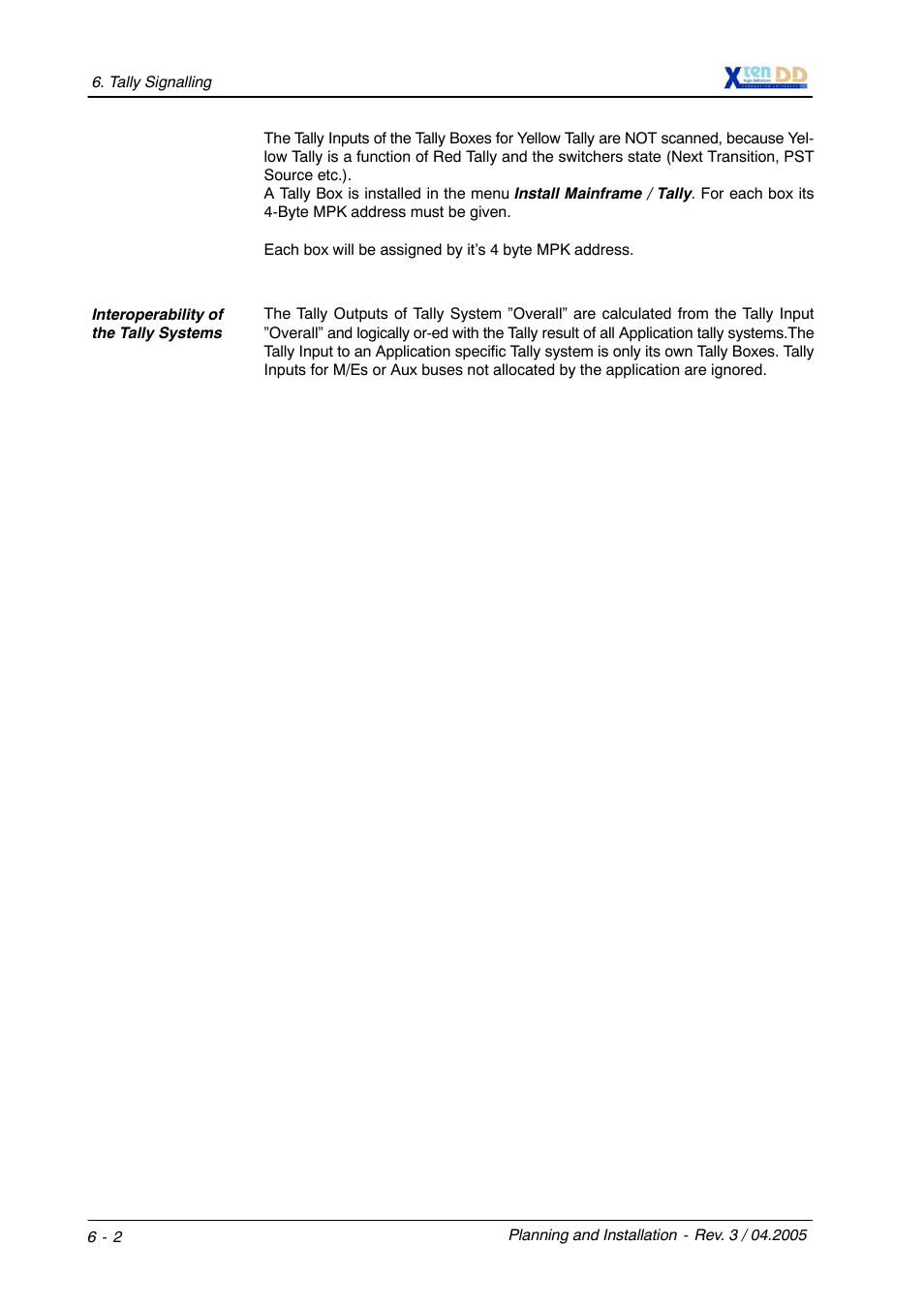 Grass Valley XtenDD DD User Manual | Page 120 / 196