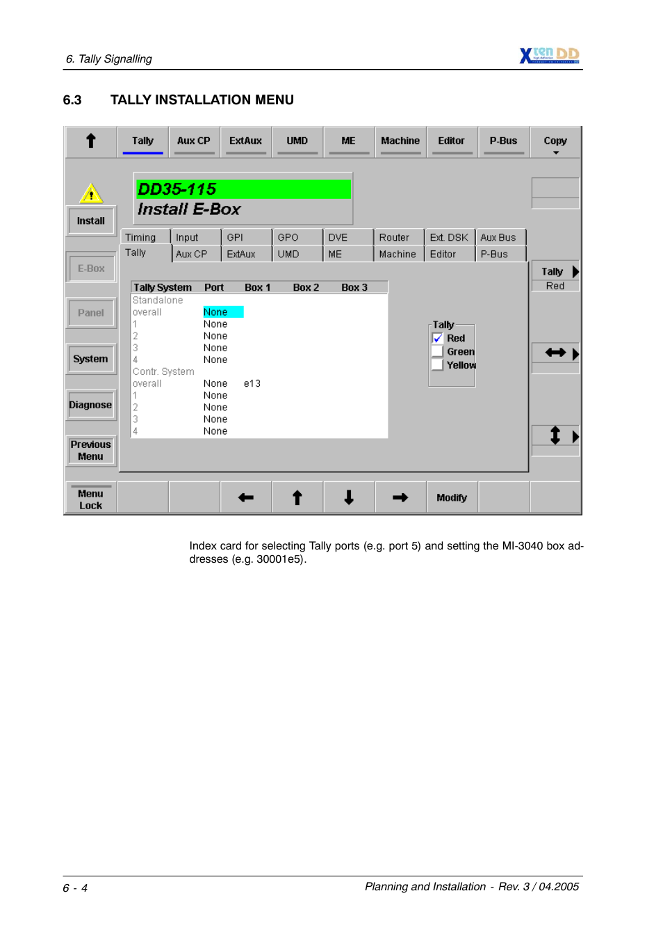Grass Valley XtenDD DD User Manual | Page 122 / 196