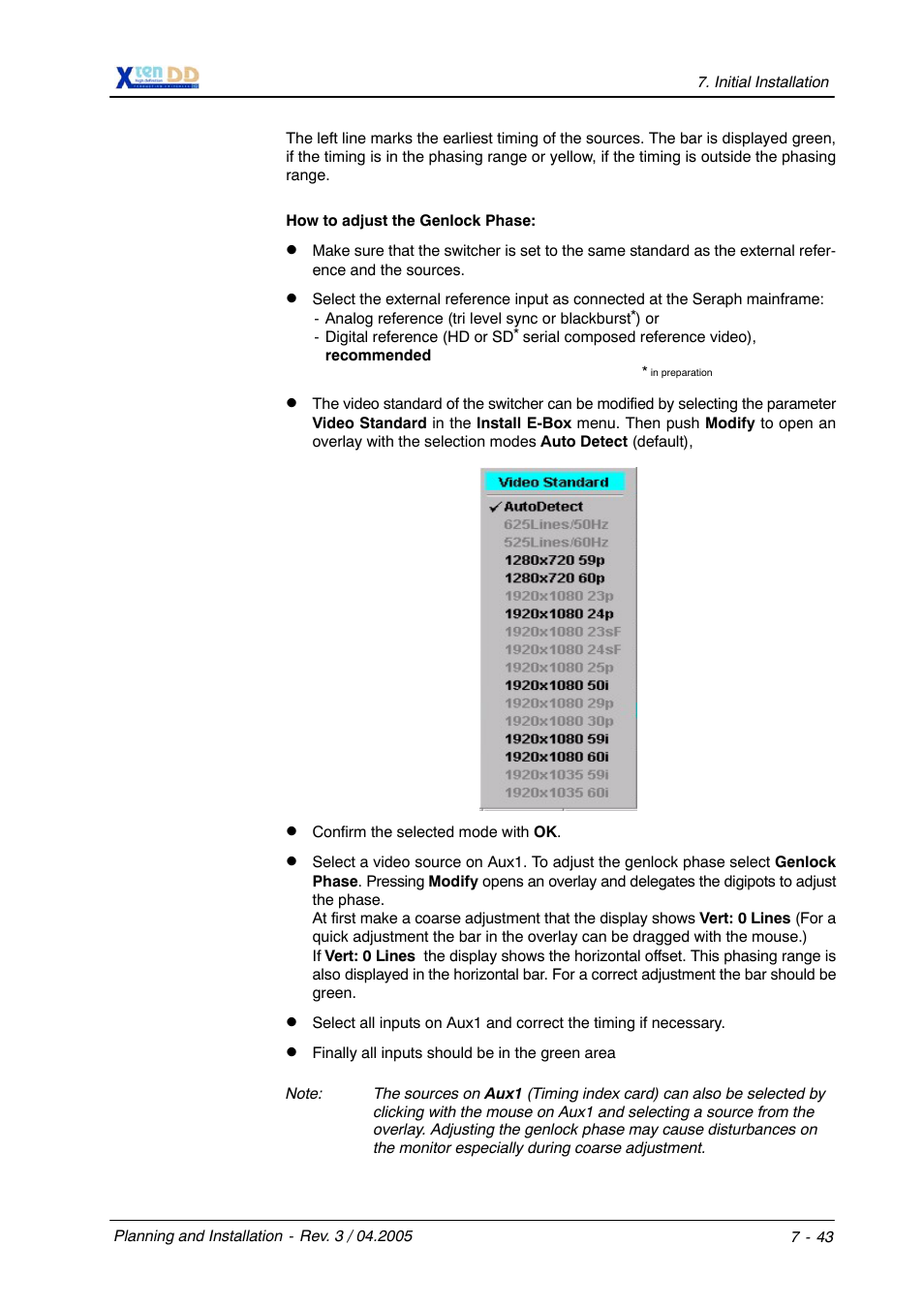 Grass Valley XtenDD DD User Manual | Page 173 / 196
