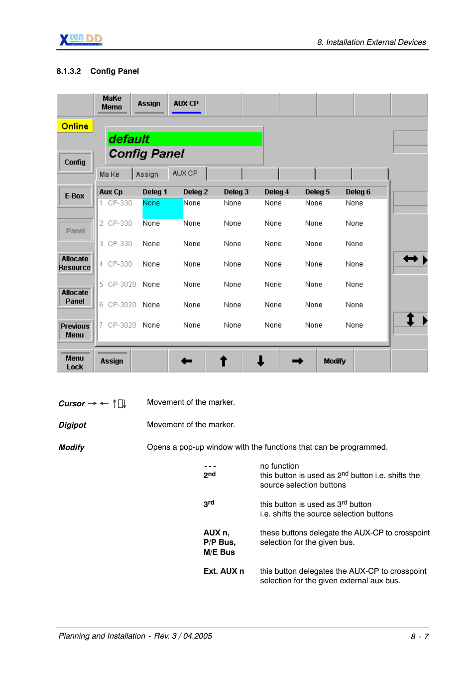 Grass Valley XtenDD DD User Manual | Page 181 / 196
