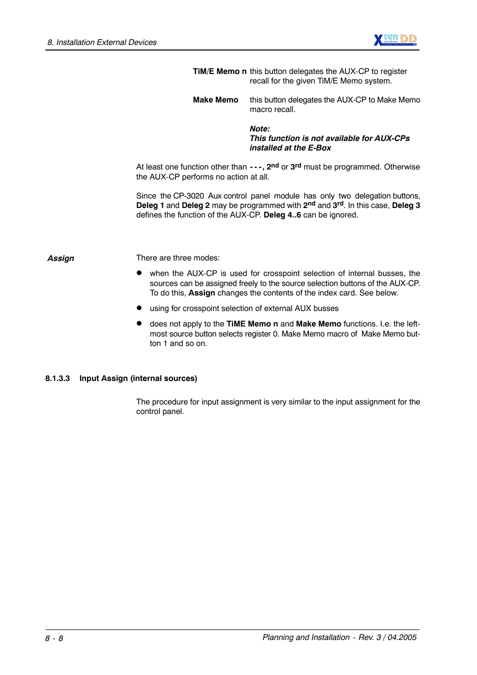 Grass Valley XtenDD DD User Manual | Page 182 / 196