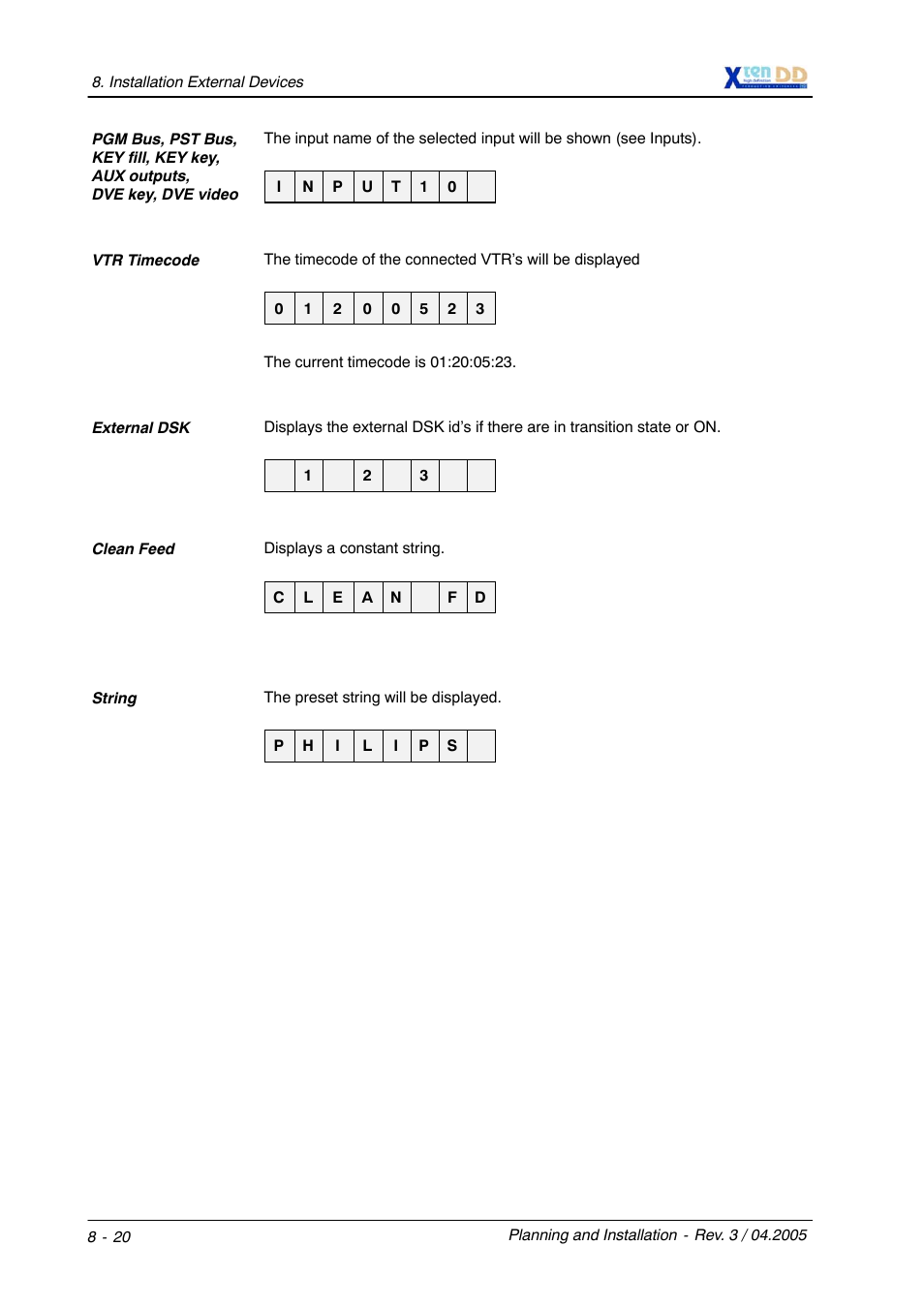 Grass Valley XtenDD DD User Manual | Page 194 / 196