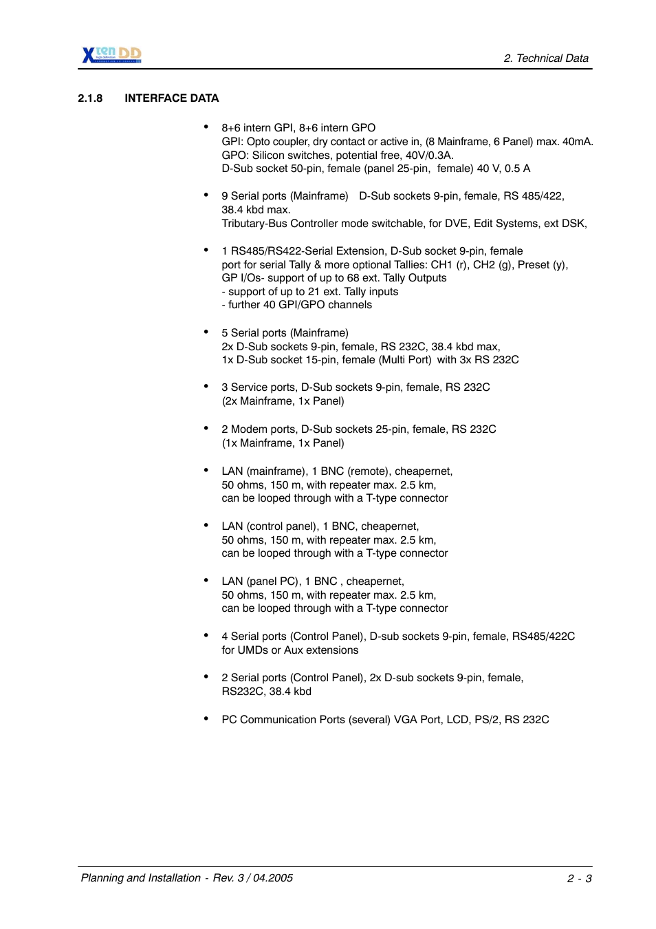 Grass Valley XtenDD DD User Manual | Page 31 / 196
