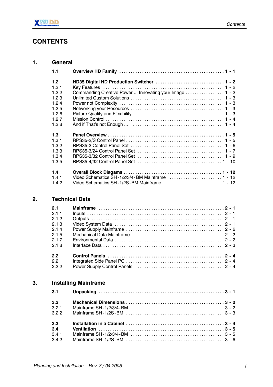 Grass Valley XtenDD DD User Manual | Page 4 / 196