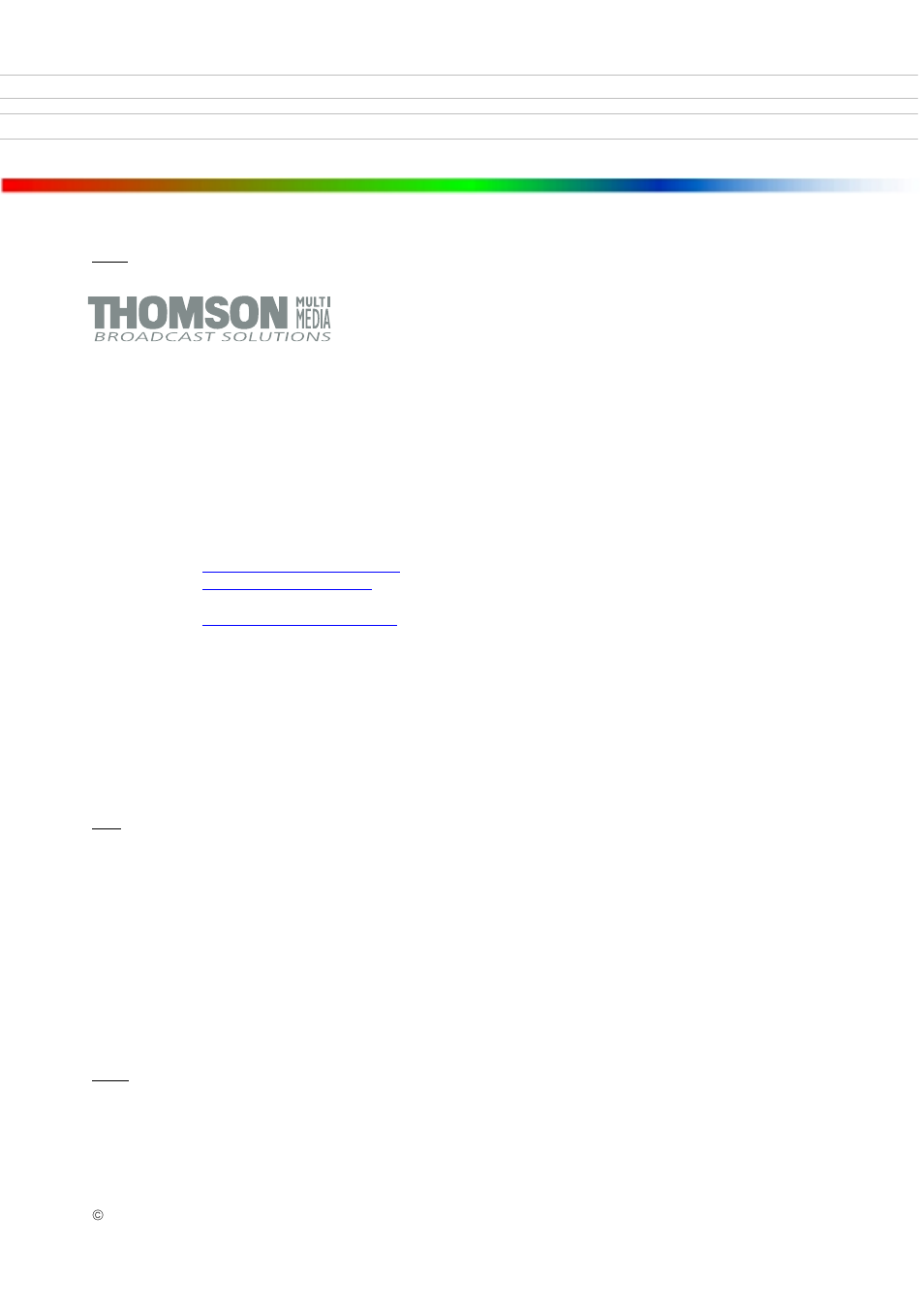 Copyrights published by, Trademarks | Grass Valley RSAT2 User Manual | Page 2 / 45