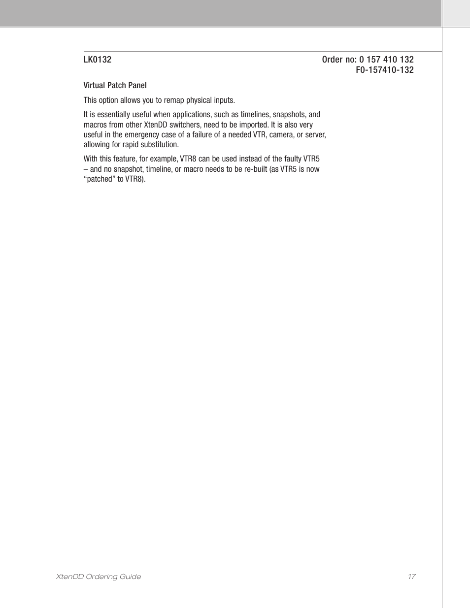Grass Valley XtenDD Ordering Guide User Manual | Page 17 / 56