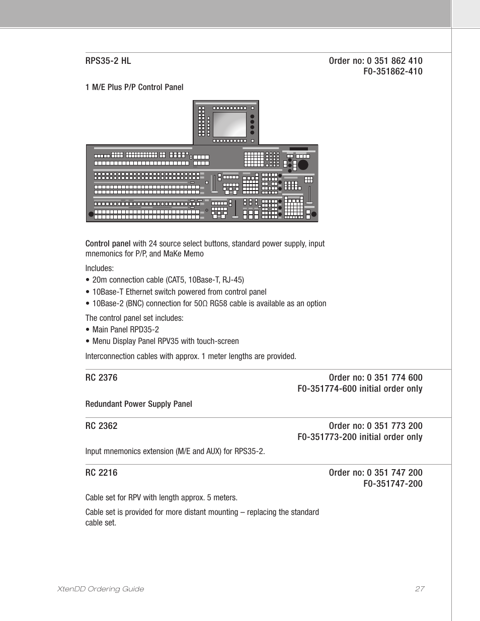 Grass Valley XtenDD Ordering Guide User Manual | Page 27 / 56