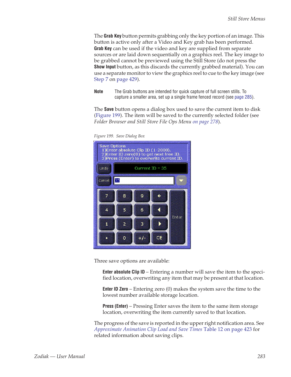 Grass Valley Zodiak v.6.0 Mar 15 2006 User Manual | Page 283 / 494