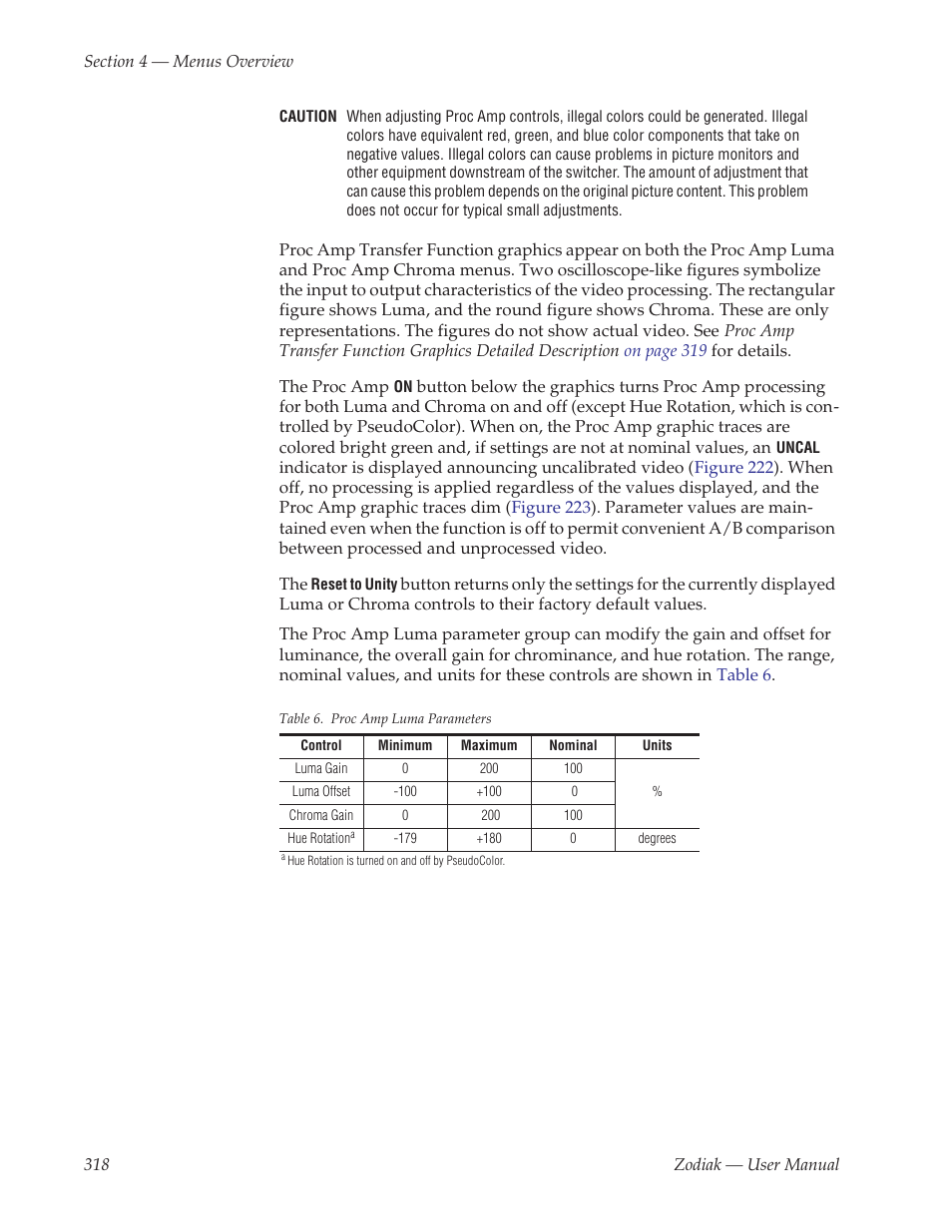 Grass Valley Zodiak v.6.0 Mar 15 2006 User Manual | Page 318 / 494