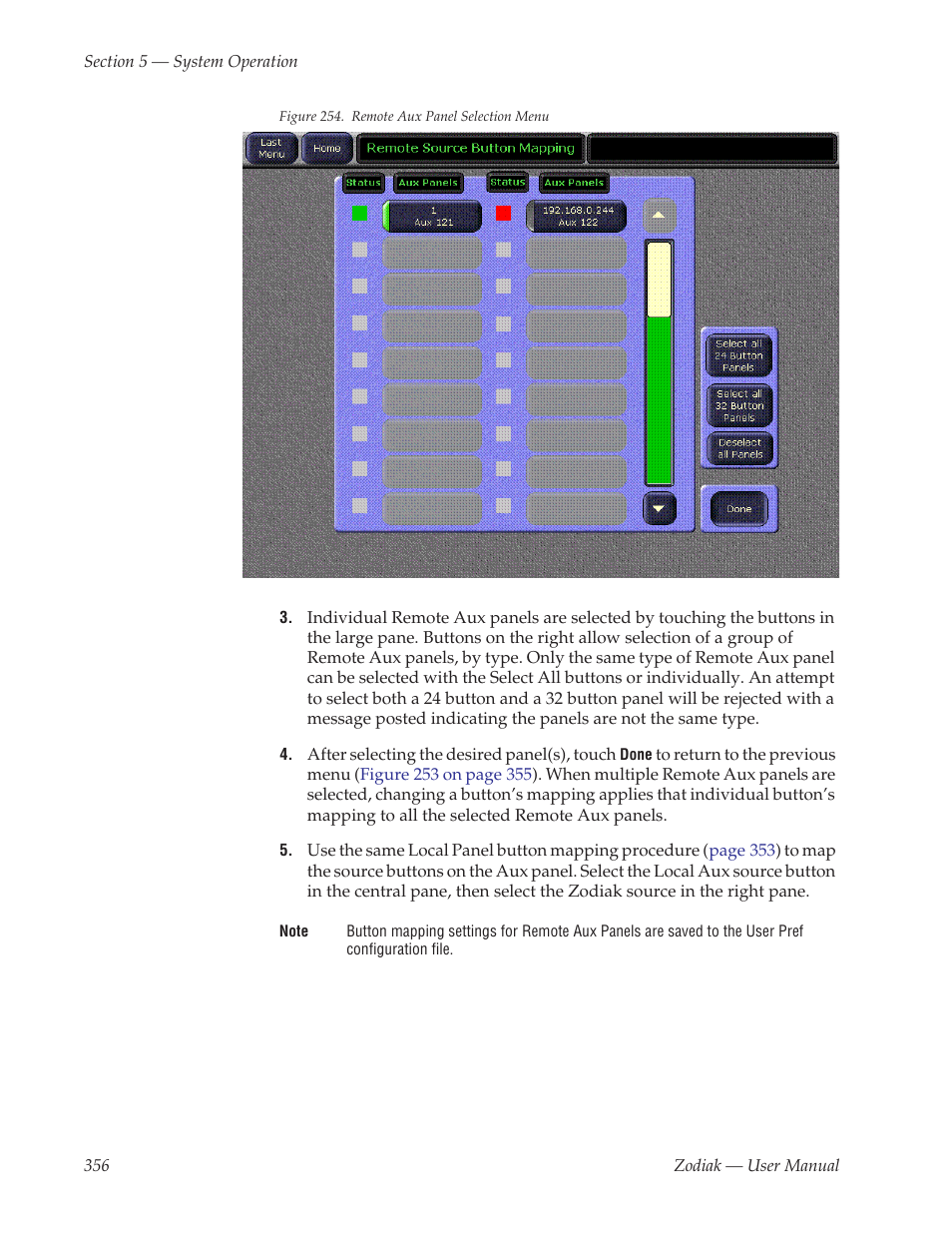 Figure 254 | Grass Valley Zodiak v.6.0 Mar 15 2006 User Manual | Page 356 / 494