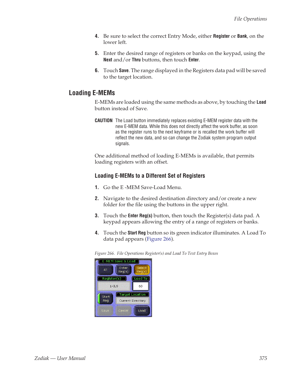 Loading e-mems | Grass Valley Zodiak v.6.0 Mar 15 2006 User Manual | Page 375 / 494