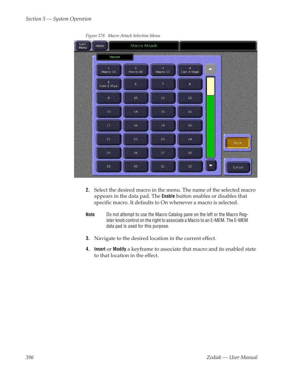 Grass Valley Zodiak v.6.0 Mar 15 2006 User Manual | Page 396 / 494