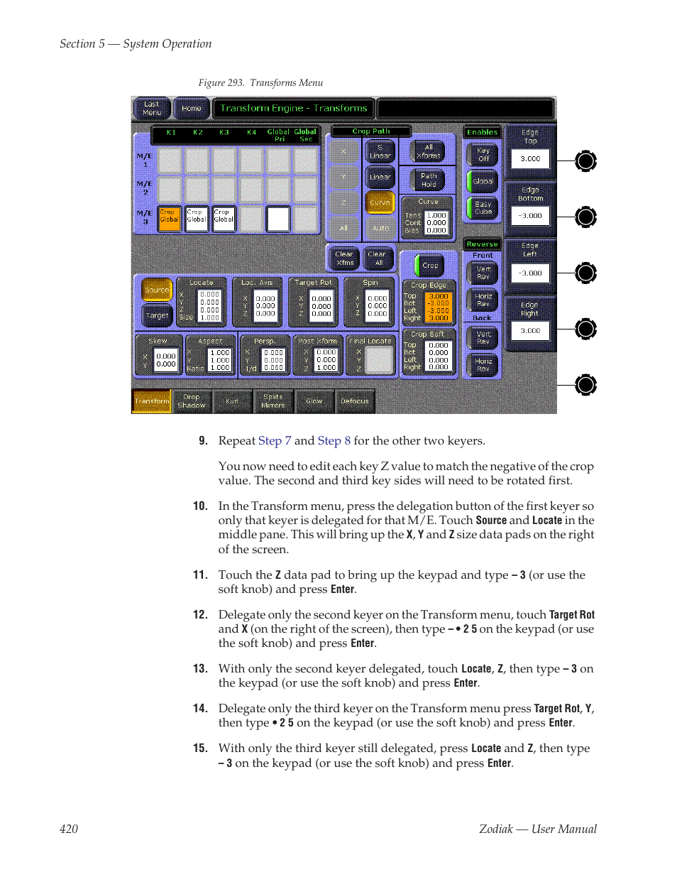 Grass Valley Zodiak v.6.0 Mar 15 2006 User Manual | Page 420 / 494