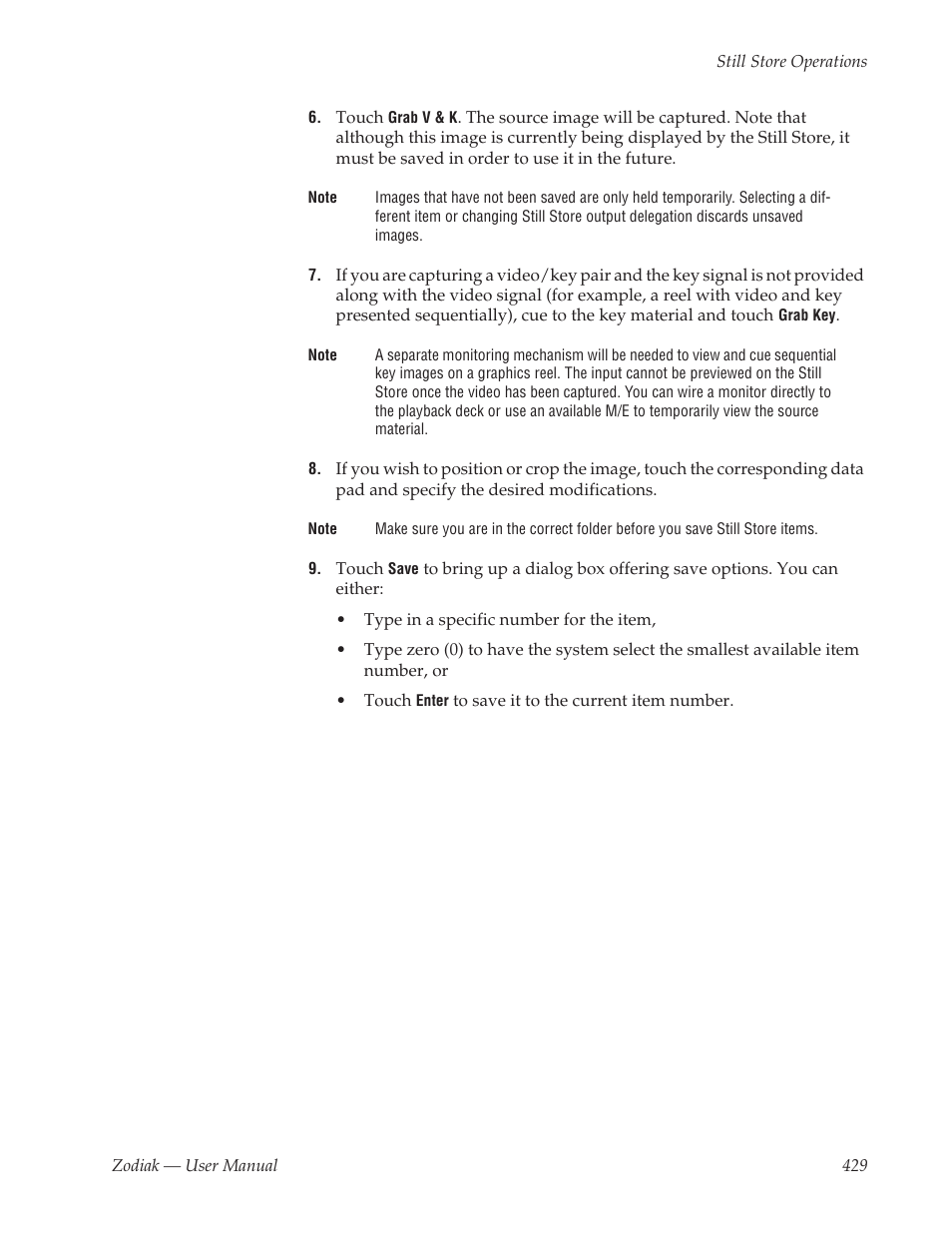 Step 7 | Grass Valley Zodiak v.6.0 Mar 15 2006 User Manual | Page 429 / 494