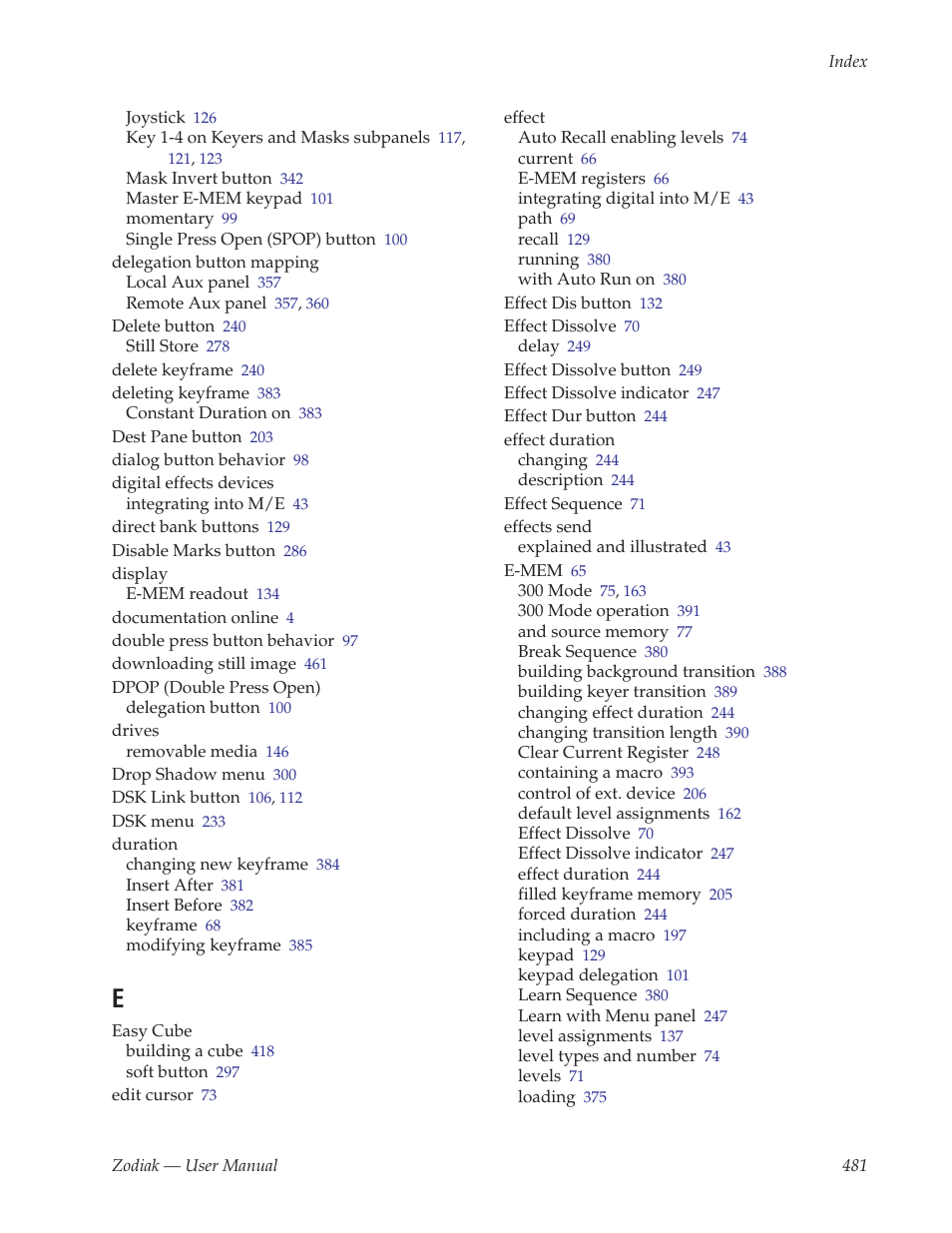 Grass Valley Zodiak v.6.0 Mar 15 2006 User Manual | Page 481 / 494