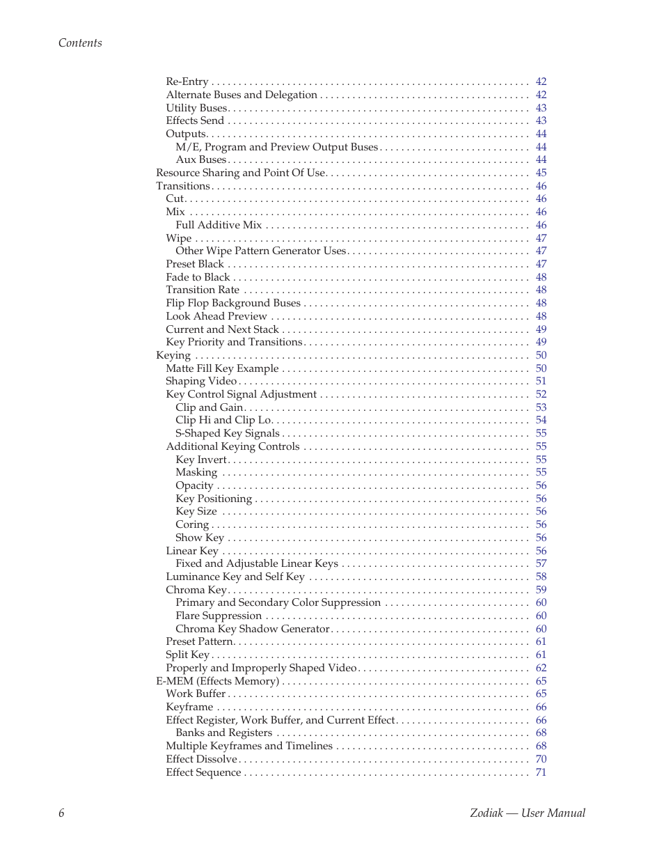 Grass Valley Zodiak v.6.0 Mar 15 2006 User Manual | Page 6 / 494