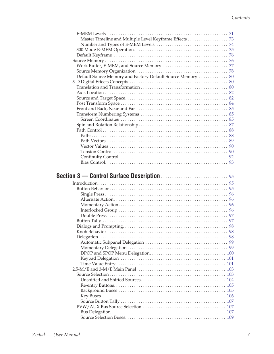 Grass Valley Zodiak v.6.0 Mar 15 2006 User Manual | Page 7 / 494
