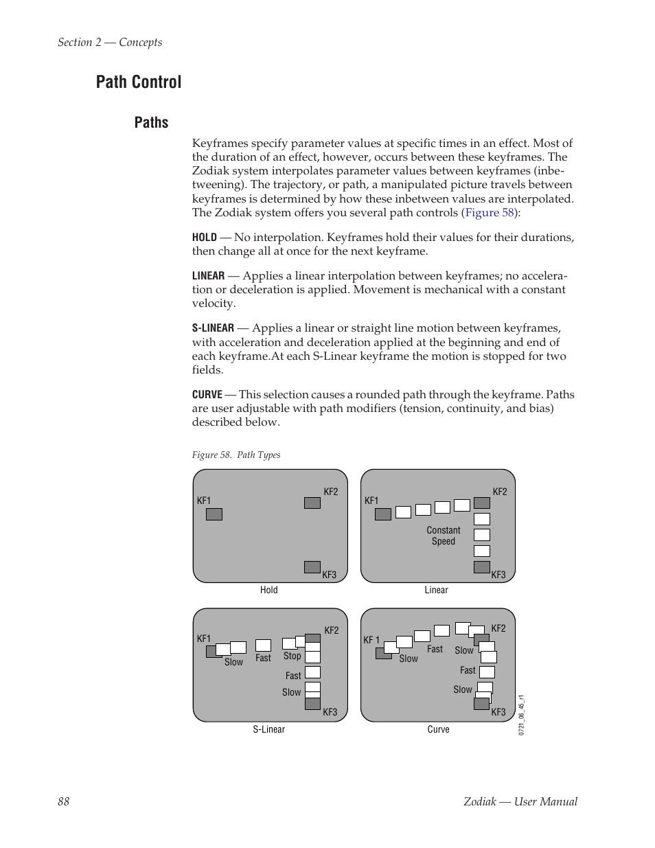 Path control, Paths | Grass Valley Zodiak v.6.0 Mar 15 2006 User Manual | Page 88 / 494