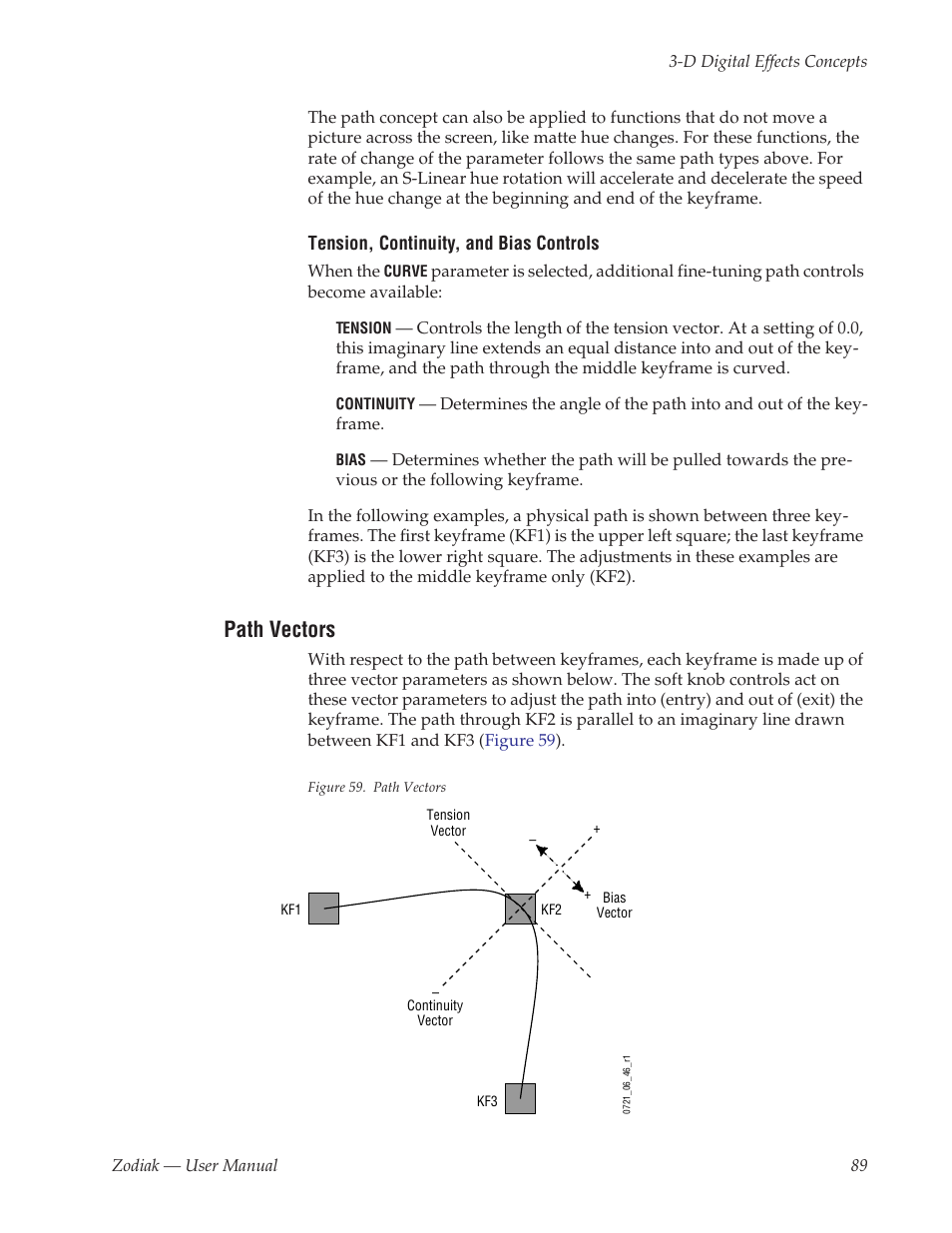 Path vectors | Grass Valley Zodiak v.6.0 Mar 15 2006 User Manual | Page 89 / 494
