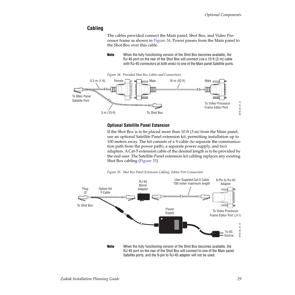 Cabling | Grass Valley Zodiak Installation Planning Guide User Manual | Page 29 / 41