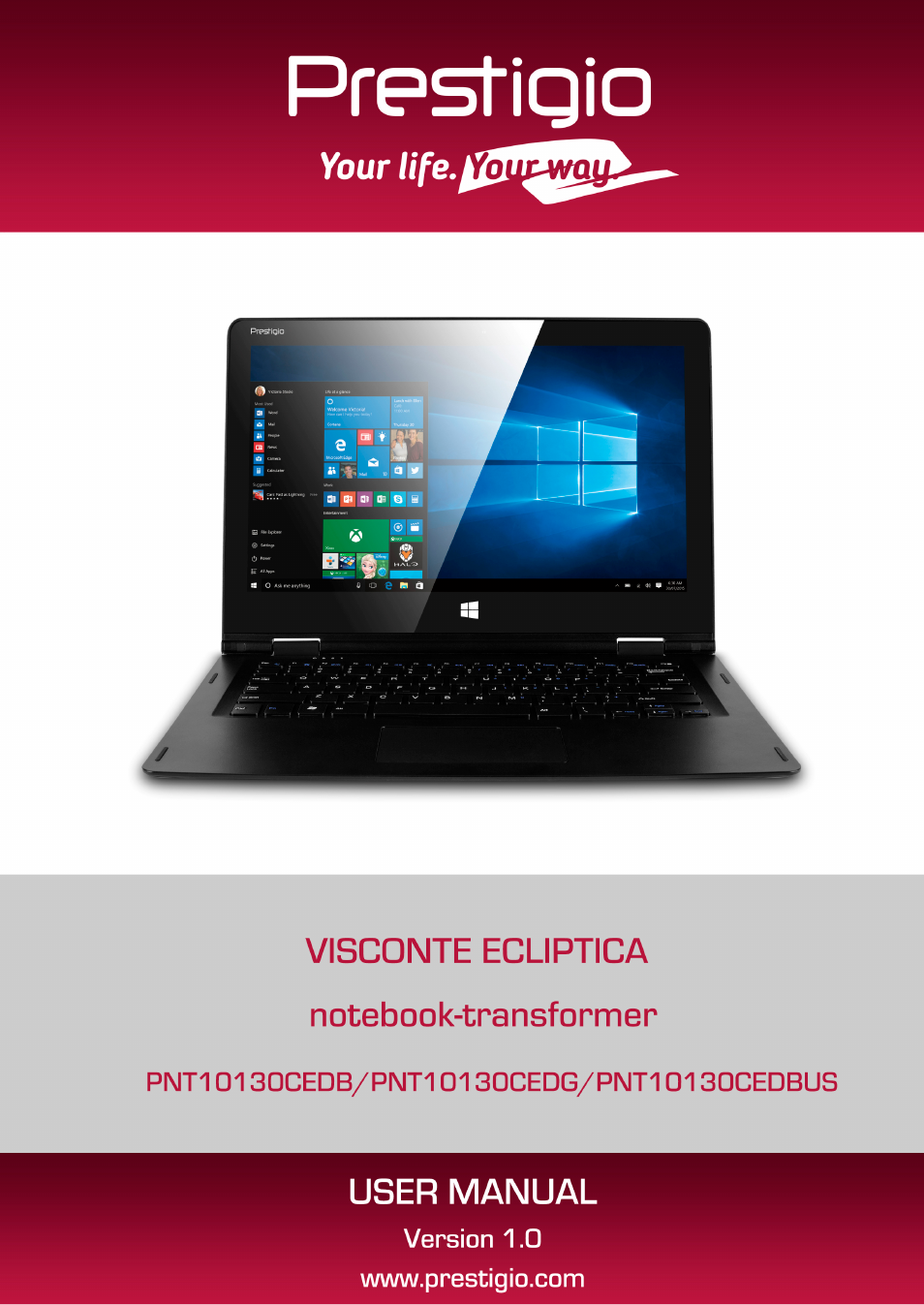 PRESTIGIO Visconte Ecliptica PNT10130 User Manual | 16 pages