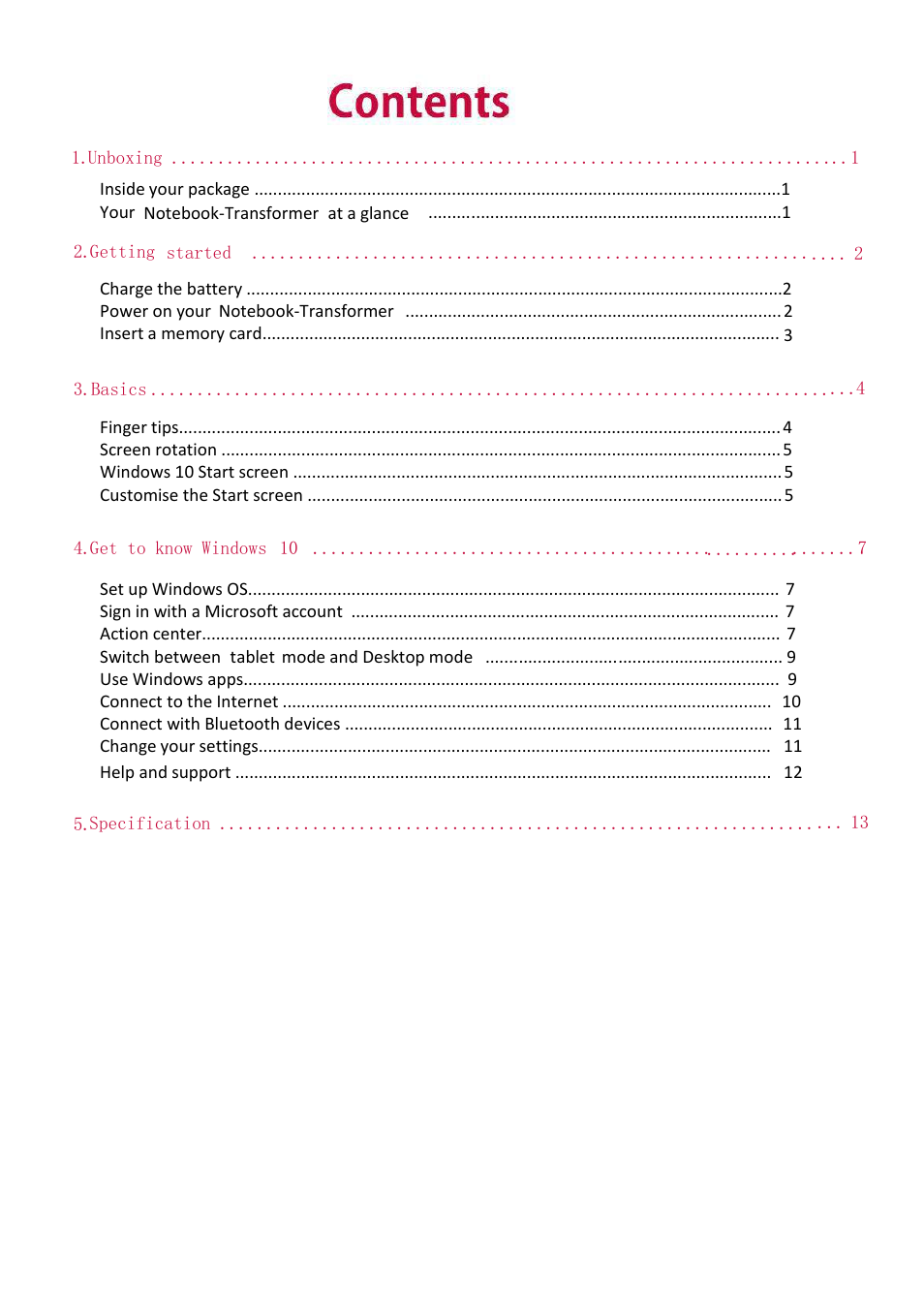 PRESTIGIO Visconte Ecliptica PNT10130 User Manual | Page 3 / 16