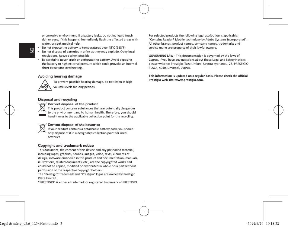 PRESTIGIO MultiPad Wize 3407 PMT3407 User Manual | Page 10 / 48