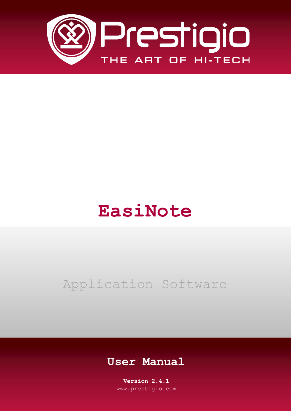 PRESTIGIO EasiNote User Manual | 98 pages