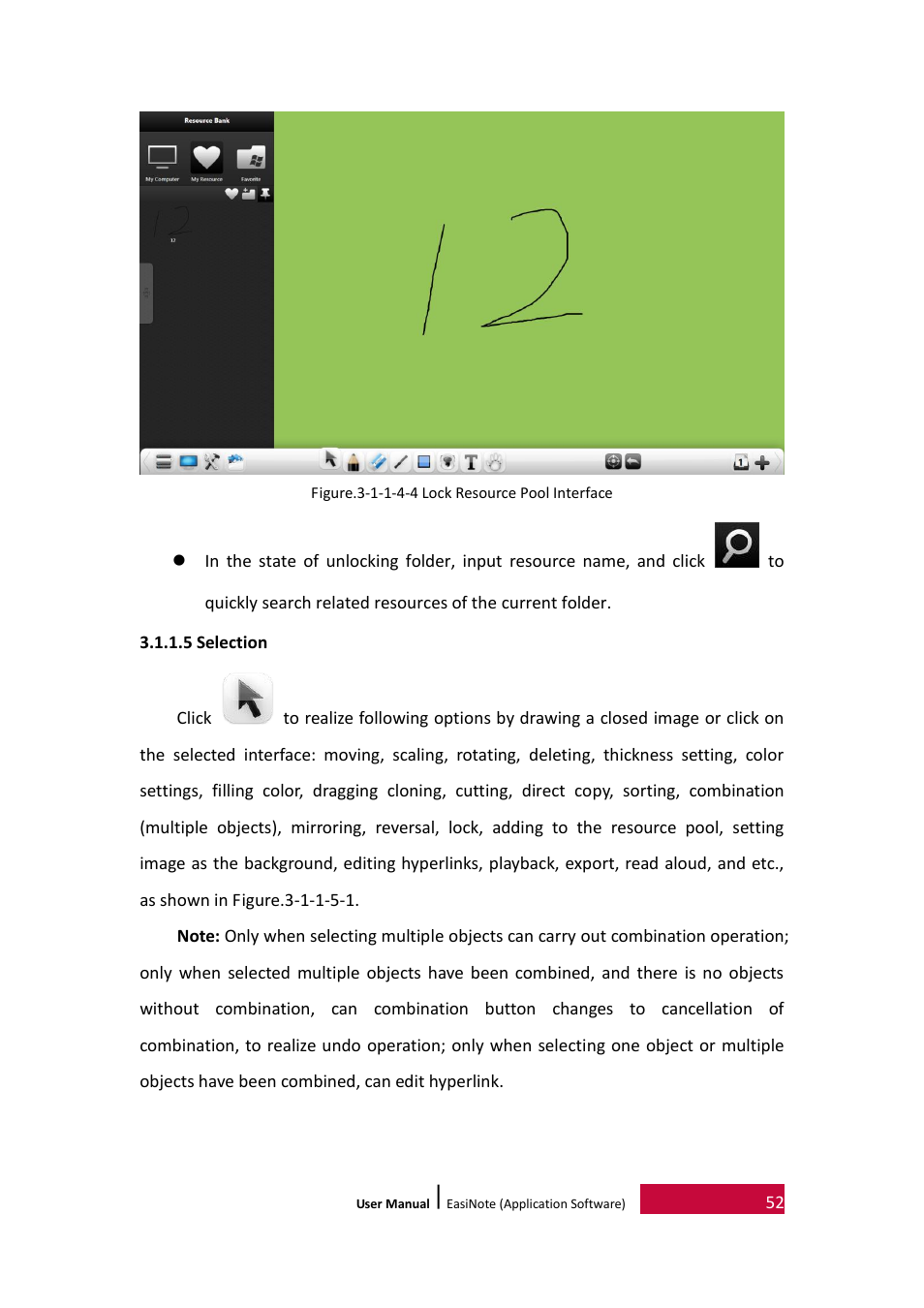5 selection | PRESTIGIO EasiNote User Manual | Page 55 / 98