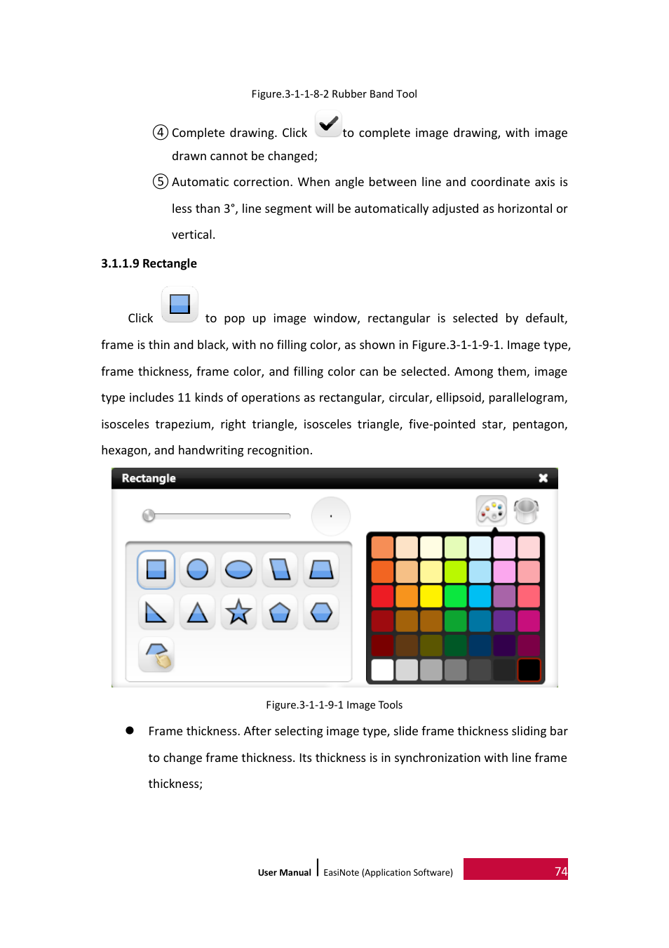 9 rectangle | PRESTIGIO EasiNote User Manual | Page 77 / 98